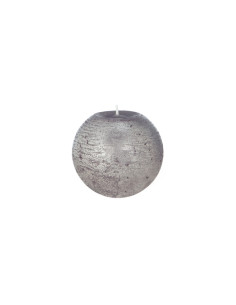 Vela Circular Maciza, Color Plata 8D cm Decoragloba